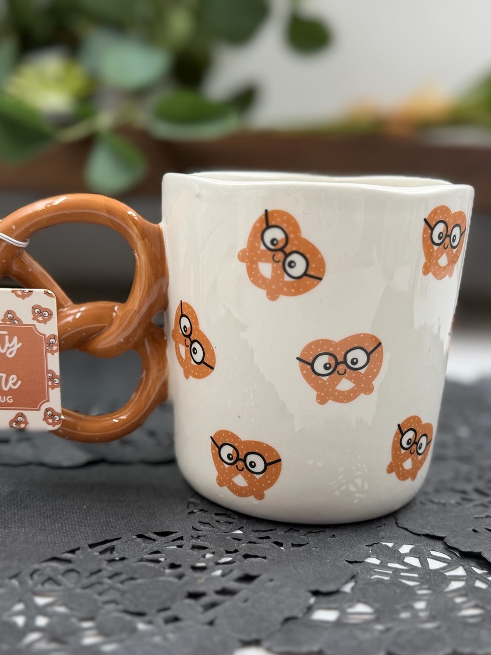 knotty by nature viral pretzel mug nerdy snack lover coffee cup